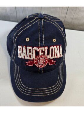 RARE BARCELONA BASEBALL CAP HAT EST 1992 ORIGINALS ADJUSTABLE HAT
